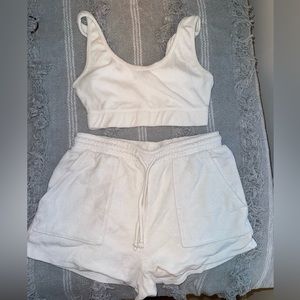 Zara Terry Cloth Set Top: Medium Bottoms: Large